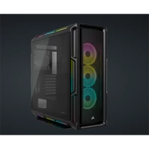 CORSAIR Ház iCUE 5000T RGB, 3xLL120 RGB Ventillátorral + Commander Core XT, Tápegység nélkül, Edzett Üveg, fekete Corsair