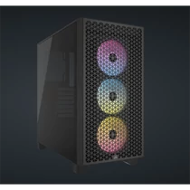 CORSAIR Ház 3000D RGB AIRFLOW, 3xAR120 RGB Ventilátorral, Tápegység nélkül, Edzett Üveg, fekete Corsair