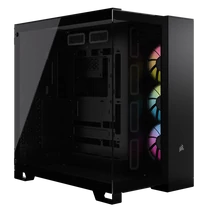 CORSAIR Ház iCUE LINK 6500X RGB, 3x iCUE LINK RX120 RGB Ventilátor, Tápegység nélkül, Edzett Üveg, fekete Corsair