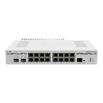 MIKROTIK Vezetékes Cloud Core Router 16x1000Mbps + 2x10Gbit SFP + , Fémházas, Rackes - CCR2004-16G-2S + PC