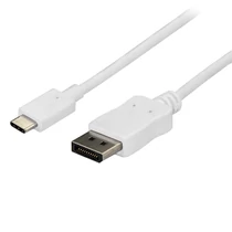 6 FT USB C TO DP CABLE - WHITE USB C TO DP ADAPTER - WHITE
