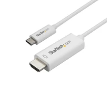 1M USB C TO HDMI CABLE - WHITE .