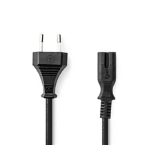 Nedis táp kábel IEC-320-C7, 2 x 0.75 mm, hossz 5m, CEGL11040BK50 NEDIS - Copygo