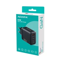 ADATA Fali gyorstöltő, GaN, Fekete, 65W ADATA