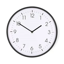 Nedis CLWA1226BK falióra, 30 cm átmérő,  csendes szerkezet, fekete NEDIS