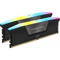 CORSAIR DDR5 6000MHz 64GB (2x32GB) XMP VENGEANCE RGB RAM, fekete