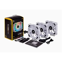 CORSAIR Rendszerhűtő Ventilátor, LL120 RGB + Lighting Node PRO Kontroller + HUB, 12cm, fehér, 3db / csomag Corsair