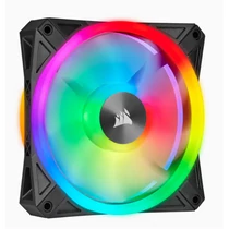 CORSAIR Rendszerhűtő Ventilátor, iCUE QL120 RGB, 12cm, fekete Corsair