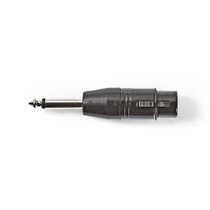 NEDIS COTP15940BK 6,35 Jack dugó - 3P XLR aljzat adapter NEDIS