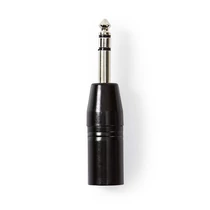 Nedis COTP15943BK 6,35 sztereó jack dugó - 3P XLR dugó adapter NEDIS