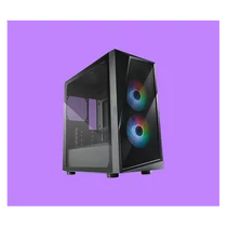 COOLER MASTER Ház Mini Tower CMP 320, 2x ARGB Ventilátor, Tápegység nélkül, fekete Cooler Master