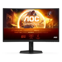AOC Ívelt Gaming 180Hz monitor 27" CQ27G4X, 2560x1440, 16:9, 300cd / m2, 1ms, 2xHDMI / DisplayPort, áll. mag. AOC