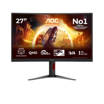 AOC Ívelt Gaming 260Hz VA monitor 27" CQ27G4Z2, 2560x1440, 16:9, 350cd / m2, 0,3ms, 2xHDMI / DisplayPort AOC