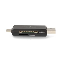 Nedis CRDRU2110BK USB2.0 - USBC kártyaolvasó microSD (TF) / microSDHC (TF) / microSDXC (TF) / SD / SDHC / SDXC NEDIS