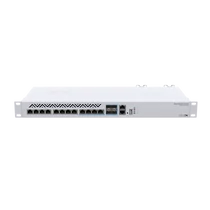 MIKROTIK Cloud Router Switch 1x100Mbps + 8x10Gbps + 4x10Gbps Combo SFP + , Redundáns, Rackes - CRS312-4C + 8XG-RM