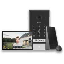 EZVIZ  EP7 Smart Home video kaputelefon, vezeték nélküli, napelem, 2K, 7 hüvelyk kijelző, távoli nyitás, 512GB EZVIZ