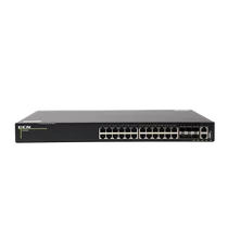 DCN Switch L3 24x 10 / 100 / 1000Base-T RJ45 + 6x 1 / 10GBase-X SFP + , +1* slot, redundant PSU, CS6200X-24T6X-HI DCN