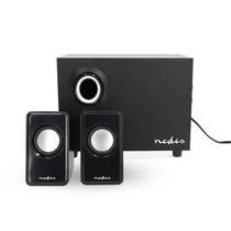 Nedis CSPR10021BK PC (hangfal) hangszóró 2.1, 33 W, 3,5mm sztereo jack NEDIS