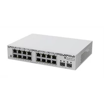 MIKROTIK Switch 16x1000Mbps + 2x10Gbps SFP + , Fémházas, Rackes, CSS318-16G-2S + IN MikroTik