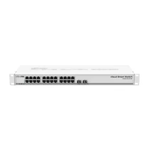 MIKROTIK Cloud Smart Switch 24x1000Mbps + 2x10Gbps SFP + , Fémházas, Rackes - CSS326-24G-2S + RM