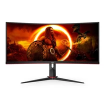 AOC Ívelt Gaming 180Hz VA monitor 34" CU34G2XP / BK, 3440x1440, 21:9, 430cd / m2, 1ms, 2xHDMI / DisplayPort, 4xUSB AOC