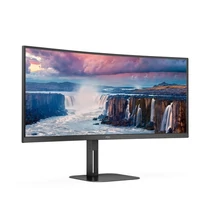 AOC ívelt monitor 34" CU34V5C / BK 3440x1440, 21:9, 300cd / m2, 4ms, HDMI / DisplayPort / USBx4 / USB-C, hangszóró AOC