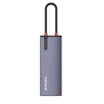 COLORWAY USB-elosztó (dokkolóállomás) CW-HUB03, USB-C 6-B-1 Type C PD 100W / USB3.0x3 / USB2.0 / RJ45 ColorWay