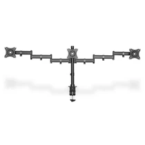 Digitus DA-90362 Universal Triple Monitor Stand With Clamp Mount Black