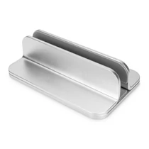 VERTICAL NOTEBOOK STAND SILVER ALUMINIUM