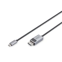 2M USB TYPE C - DP CABLE 8K30HZ HBR3 ALU HOUSING BLACK