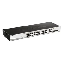 D-LINK Switch 24x1000Mbps + 4xGigabit kombó SFP Menedzselhető Rackes (Metro), DGS-1210-28 / ME / E D-Link