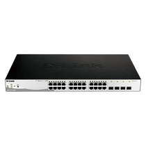 D-LINK Switch 24x1000Mbps (24xPOE) + 4xGigabit kombó SFP Menedzselhető Rackes, DGS-1210-28MP / E