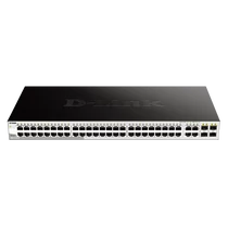 D-Link 48-port 10/100/1000 Gigabit Smart Switch including 4 Combo 1000BaseT/SFP