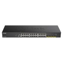 D-LINK Switch 24x1Gbps + 4xGigabit SFP+ Menedzselhető Rackes, DGS-1250-28X / E D-Link