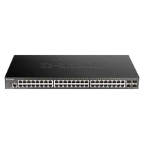 D-LINK Switch 48x1Gbps + 4xGigabit SFP+ Menedzselhető Rackes, DGS-1250-52X / E