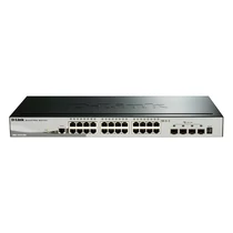 D-LINK Switch 24x1000Mbps + 4xGigabit SFP+ Menedzselhető Rackes, DGS-1510-28X / E