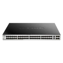 D-LINK Switch 48x1000Mbps (48xPOE) + 2xGigabit + 4xGigabit SFP+ Menedzselhető Rackes, DGS-3130-54S / E D-Link