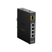 D-LINK Switch Ipari 4x1000Mbps (4xPOE) + 1xSFP Fémházas, DIS-100G-5PSW D-Link