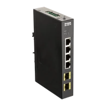 D-LINK Switch Ipari 4x1000Mbps + 2xGigabit SFP, DIS-100G-6S D-Link