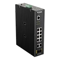 D-LINK Switch Ipari 10x1000Mbps + 2xSFP + 1x konzol port Menedzselhető Fémházas, DIS-200G-12S D-Link