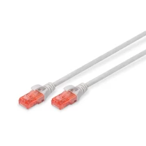 CAT 6 U-UTP PATCH CABLE CU. PVC LENGTH 3M COLOR GREY