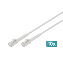 CAT 6A F-FTP BENDABLE 3M GR10X COOPER TPELSZH AWG 32/7 GREY 10X
