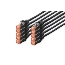 CAT 6 S-FTP PATCH CABLE CU LSZH AWG 27/7 LENGTH 1M 10PACK