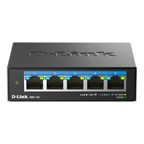 D-LINK Switch 5x2.5Gbps Multi-Gigabit Fémházas Asztali, DMS-105 / E D-Link