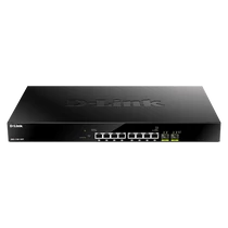 D-LINK Switch 8x2.5Gbps(8xPOE) + 2xGigabit SFP + , Menedzselhető, DMS-1100-10TP D-Link