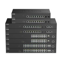 D-LINK Switch 16x2.5Gbps + 2x10G SFP+ Multi-Gigabit Fémházas Asztali, DMS-1250-18 / E D-Link