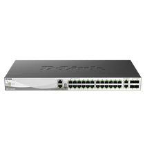 D-LINK Switch 24xx2.5Gbps + 2x10Gbps  + 4x10G / 25G SFP28 Menedzselhető Rackes, DMS-3130-30TS / E D-Link
