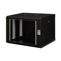 Digitus DN-19 07-U-SW Falra szerelhető Rackszekrény Black 