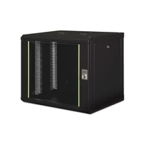 Digitus DN-19 09-U-SW Falra szerelhető Rackszekrény Black