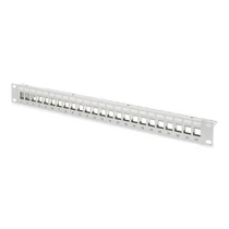 DIGITUS MOD PATCH PANEL 24-P SHIELDED RACK MOUNT GREY